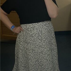 Seraphine Black and White Maternity and Nursing Dress